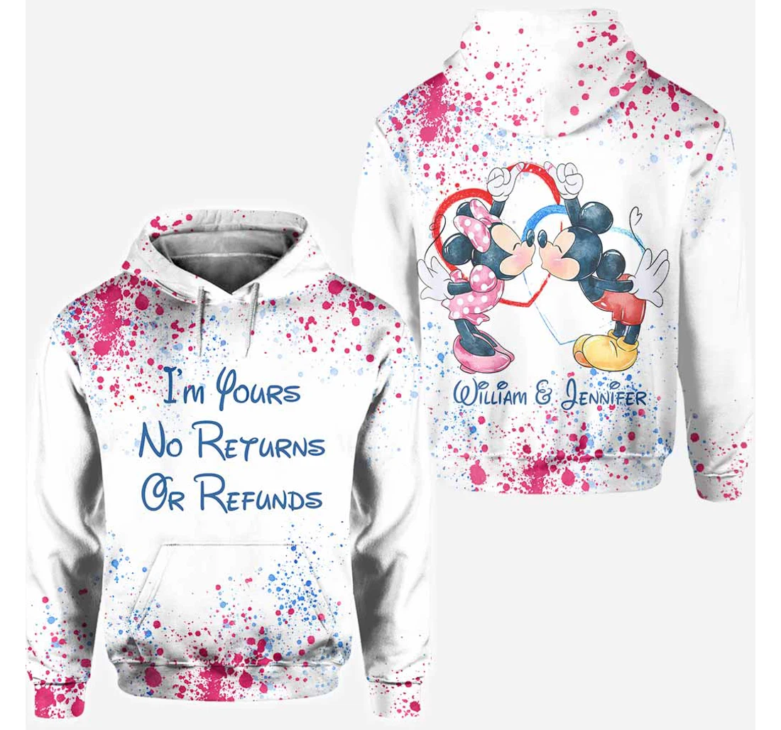 I'm Yours No Returns Or Refunds Personalized Mouse - 3D Printed Pullover Hoodie