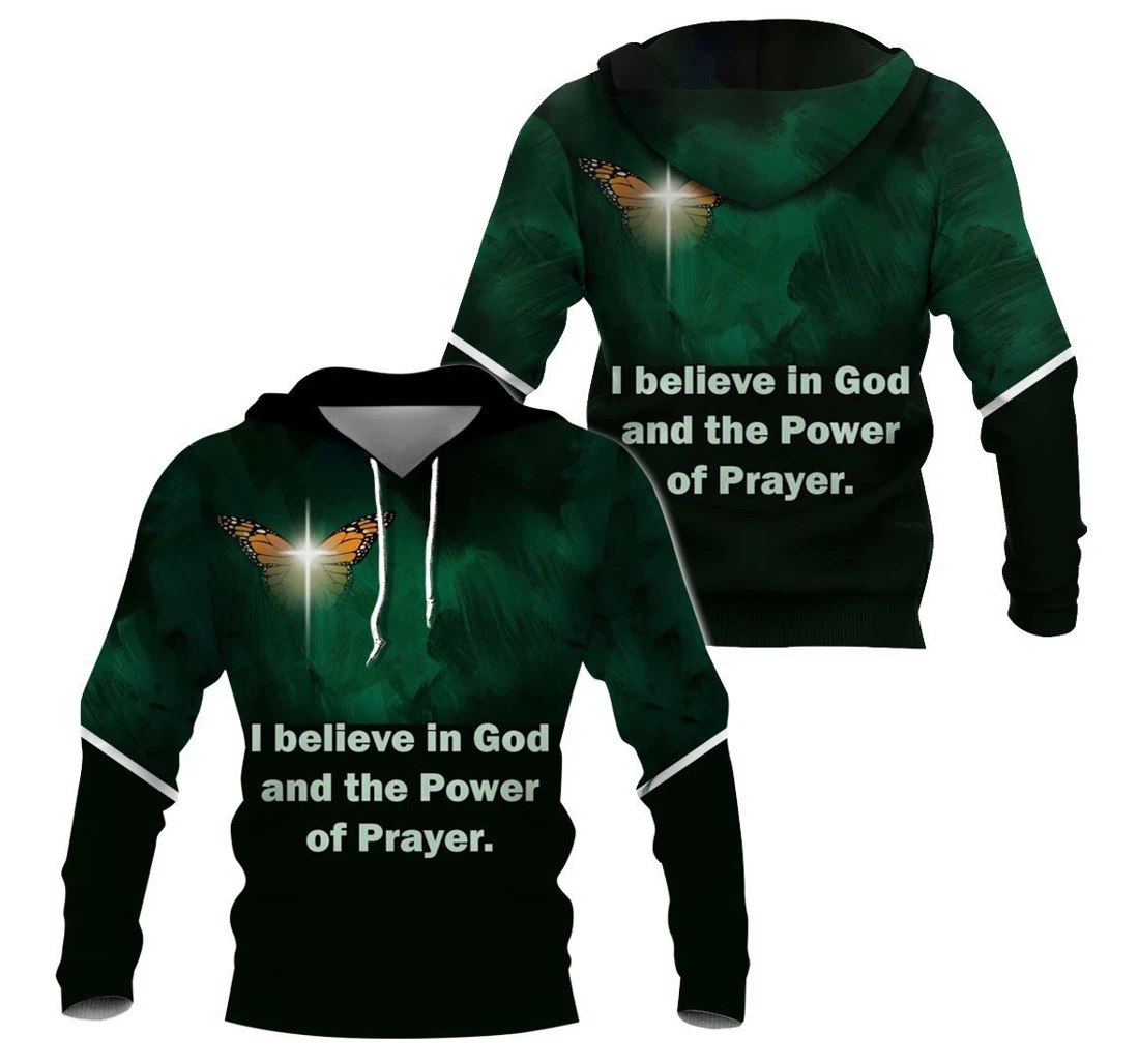 Personalized Believe In God Jesus Christian - 3D Printed Pullover Hoodie