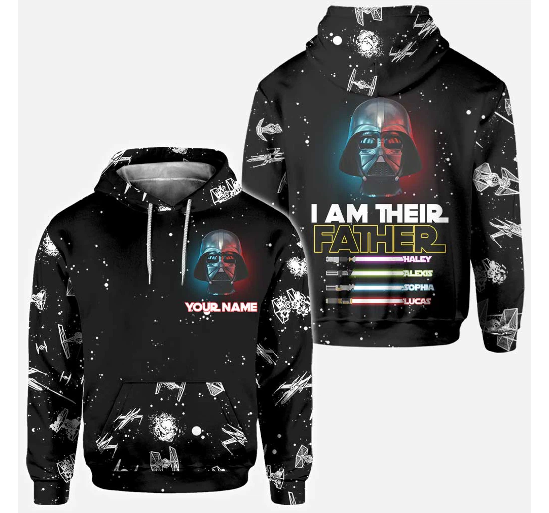 I Am Their Father Personalized Father's Day The Force - 3D Printed Pullover Hoodie