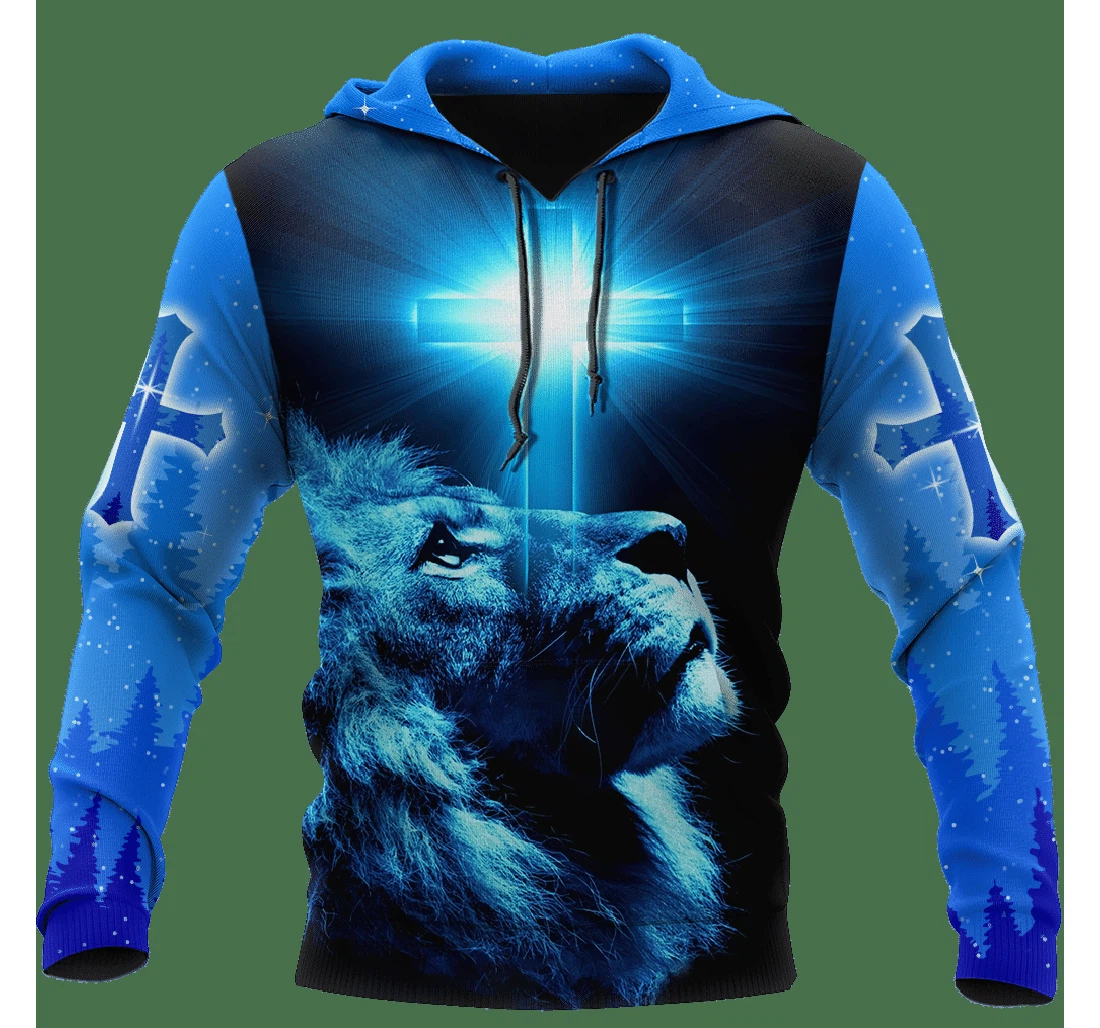 Personalized Lion Of Judah Jesus Is My Everything Christian - 3D Printed Pullover Hoodie