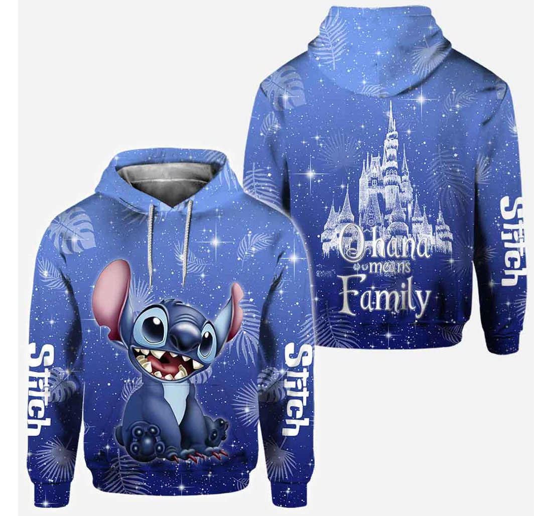Personalized Ohana Means Family - 3D Printed Pullover Hoodie - All Star ...