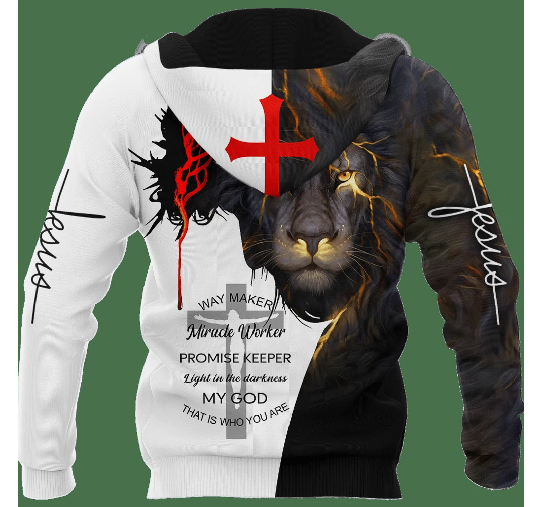 Personalized Way Maker Jesus Christian - 3D Printed Pullover Hoodie