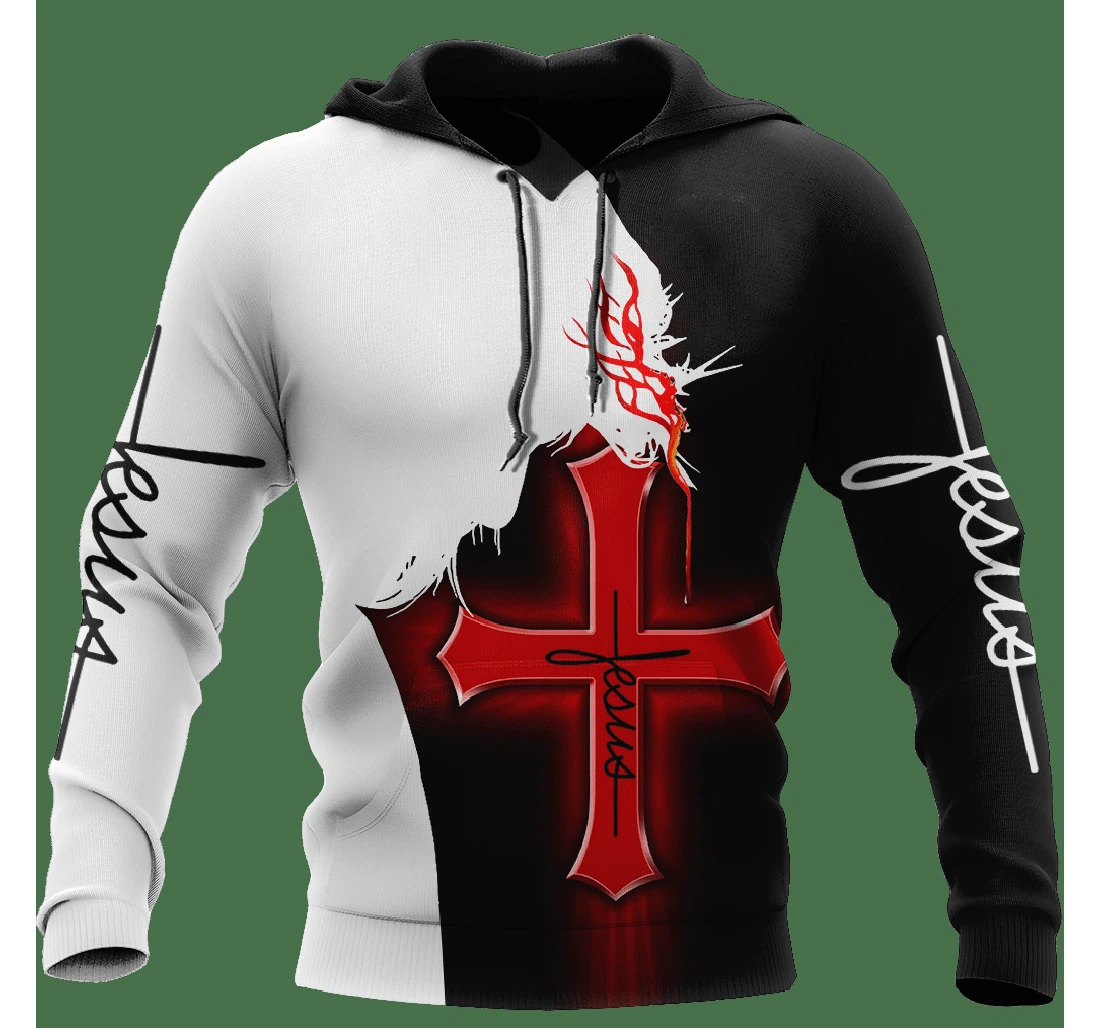 Personalized Jesus Lord Premium Jesus Christian - 3D Printed Pullover Hoodie