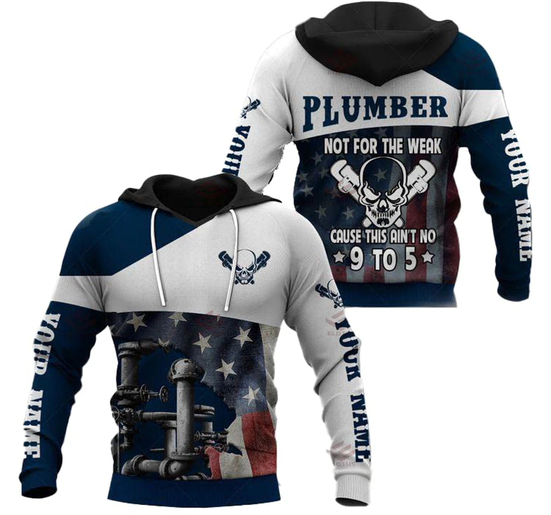 Personalized Plumber Birthday Series - 3D Printed Pullover Hoodie