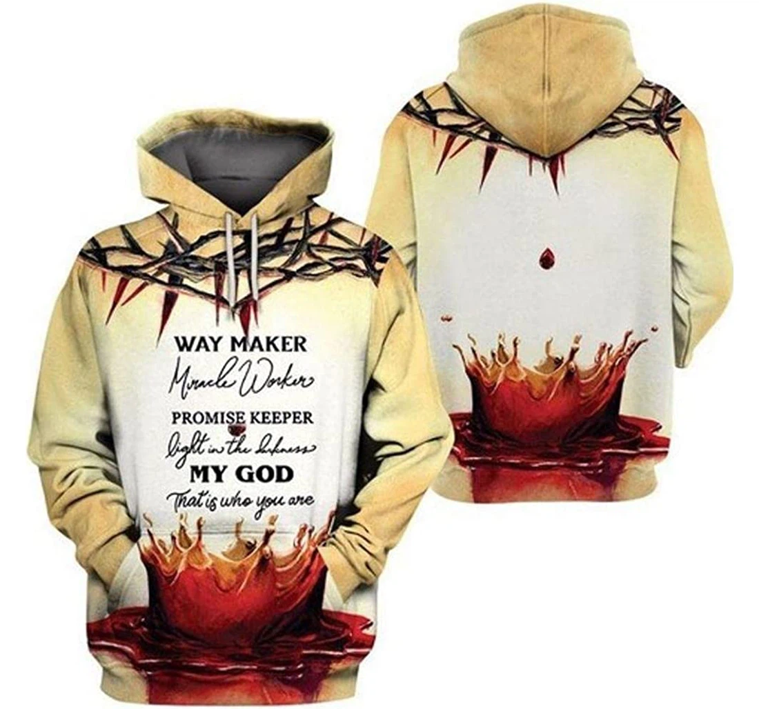 Personalized Precept Jesus Father Day - 3D Printed Pullover Hoodie