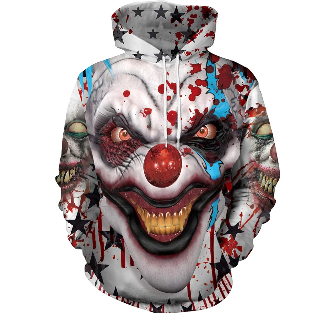 Personalized Qikafan Halloween Sportswear - 3D Printed Pullover Hoodie