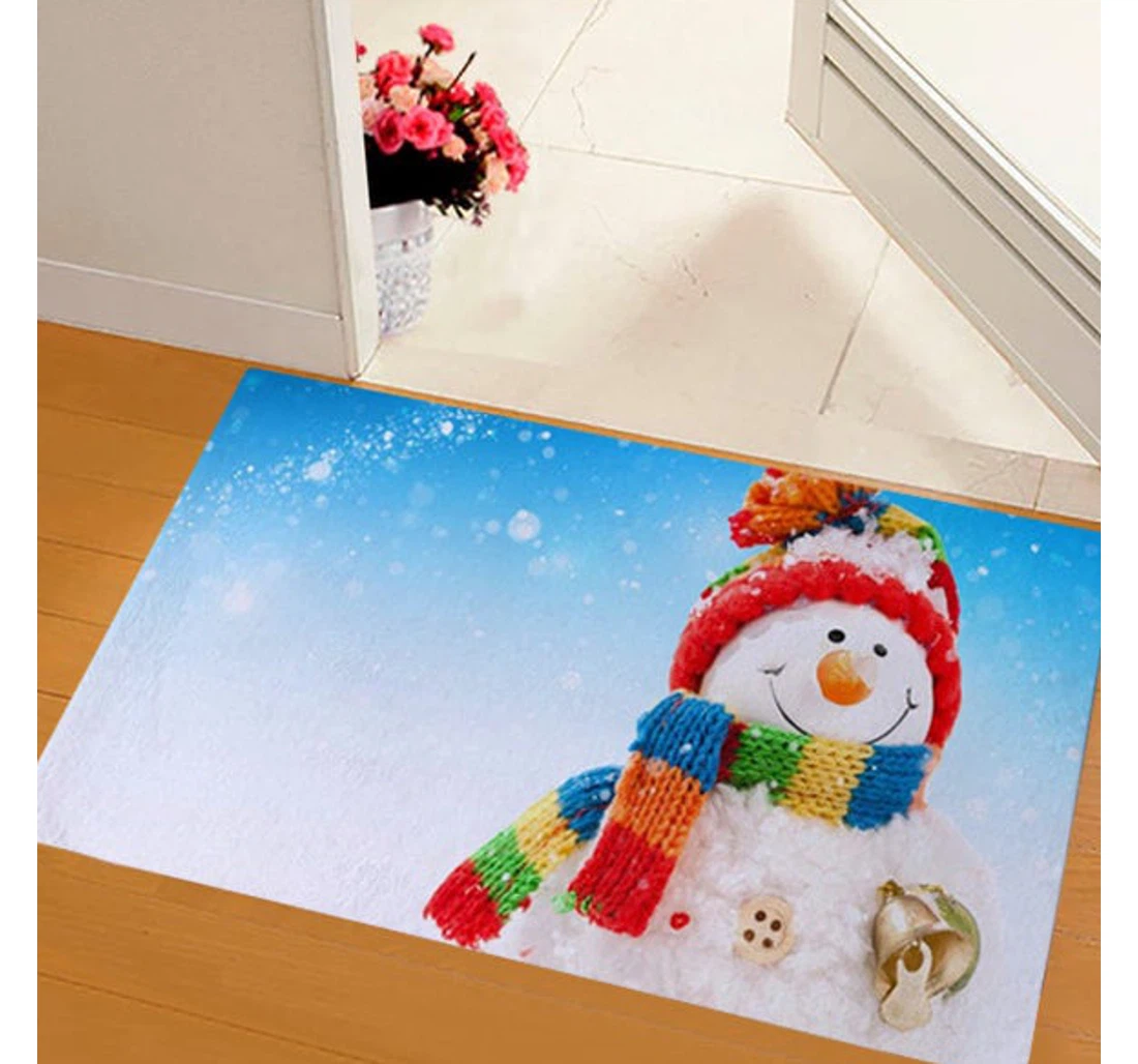 Christmas Cute Snowman Christmas Anti-Slip, Water-Absorbent Doormat