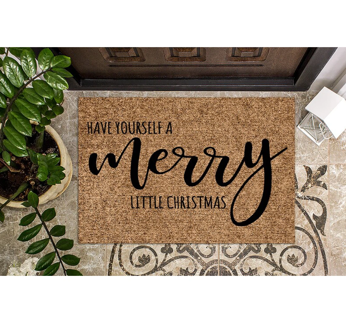 Have Yourself A Merry Little Christmas Christmas Christmas Anti-Slip, Water-Absorbent Doormat