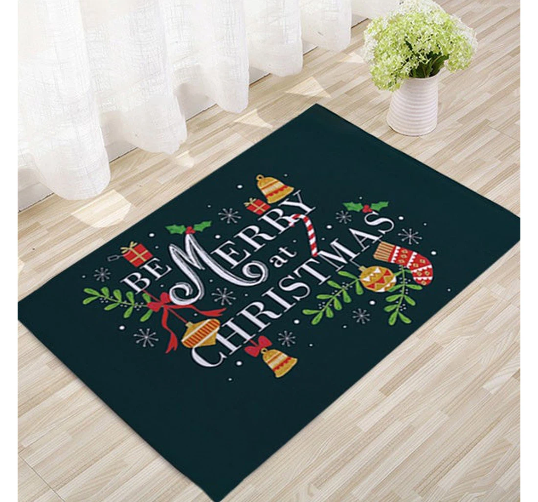 Be Merry At Christmas Christmas Anti-Slip, Water-Absorbent Doormat