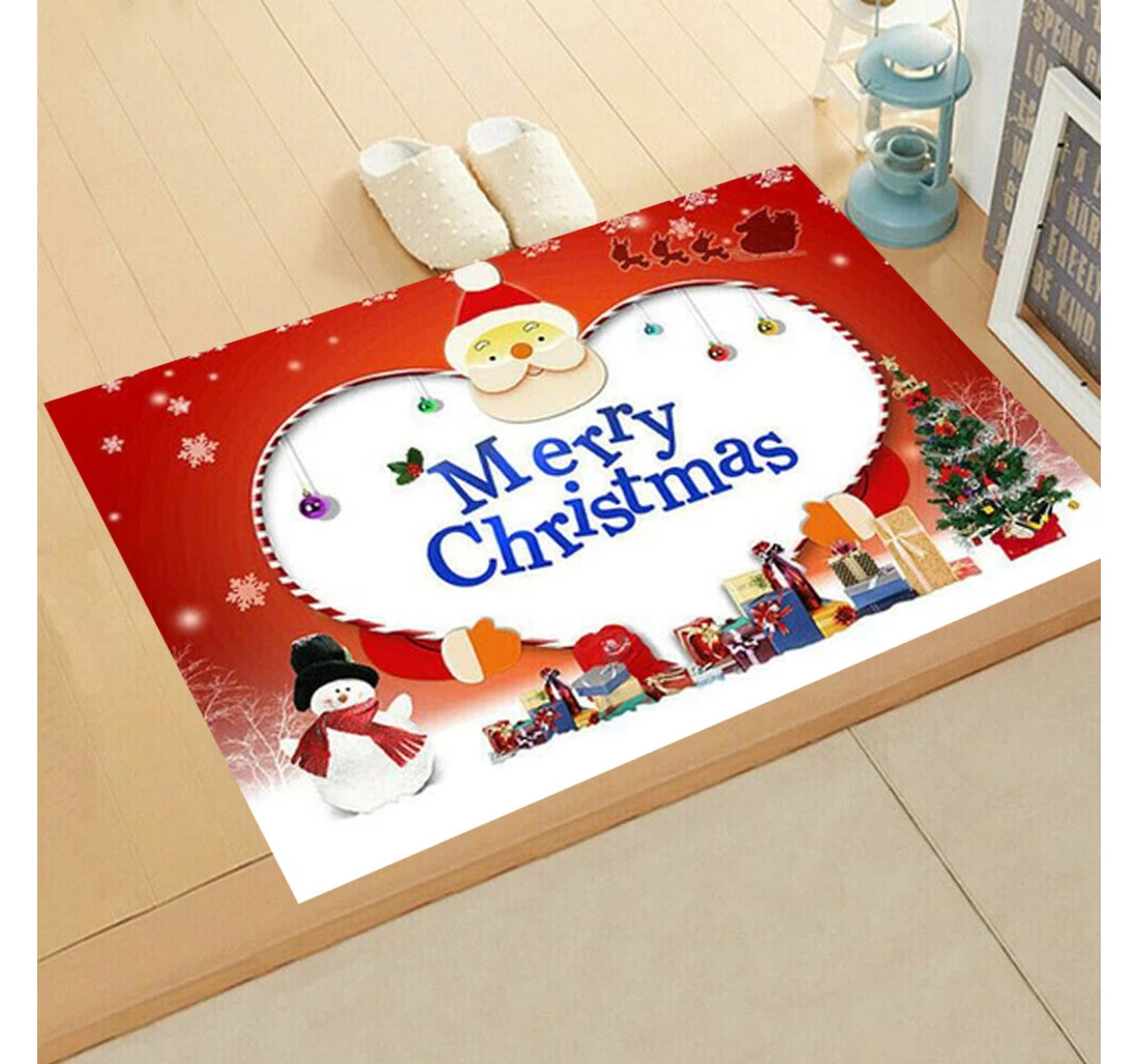 Santa Claus Presents Christmas Christmas Welcome Anti-Slip, Water-Absorbent Doormat