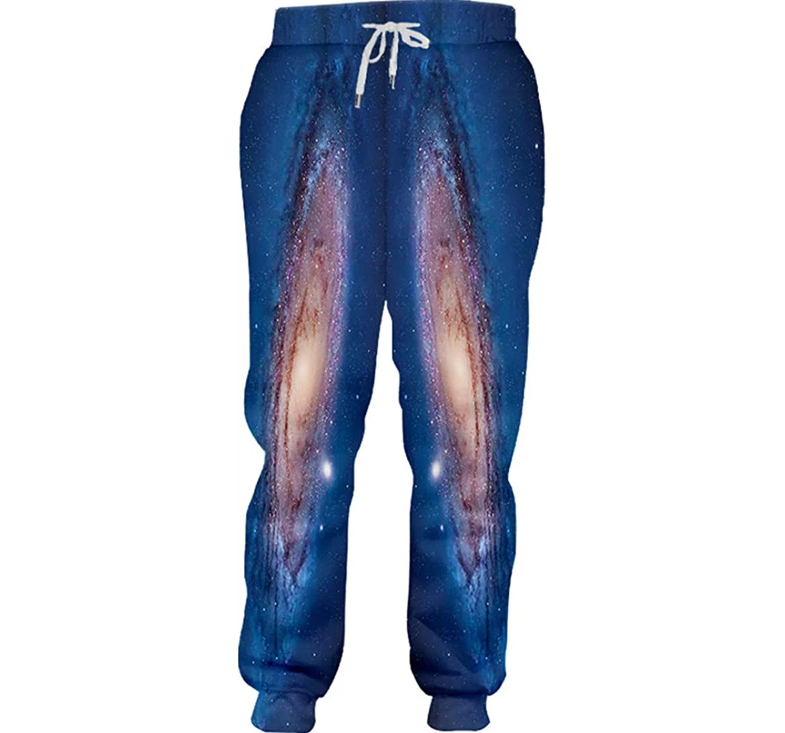 Personalized Space Cool Autumn Sweatpants, Joggers Pants With Drawstring For Men, Women