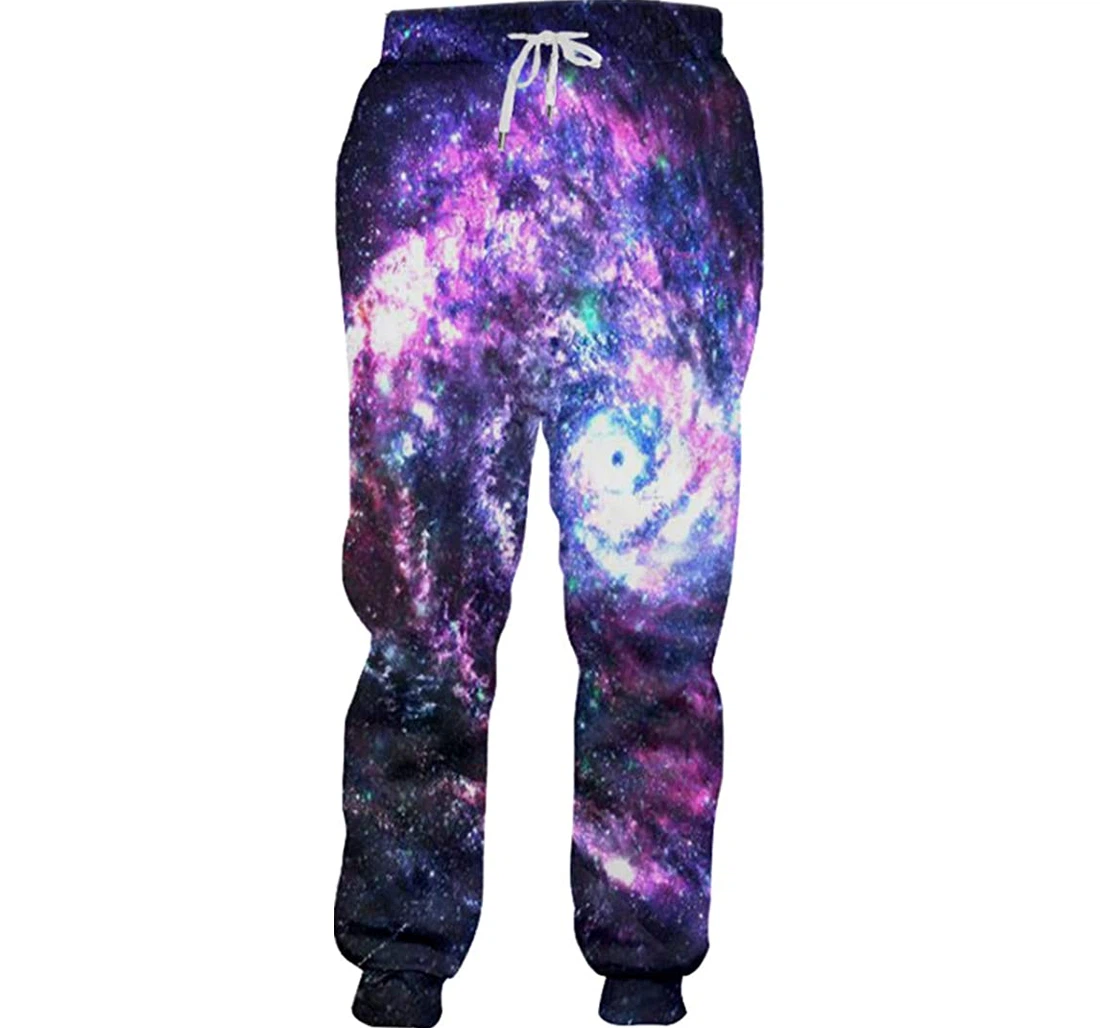 Personalized Starry Universe Winter Sweatpants, Joggers Pants With Drawstring For Men, Women