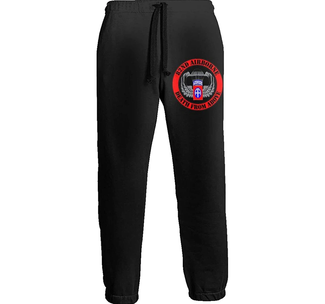 Personalized 82nd Airborne Division Military Sweatpants, Joggers Pants With Drawstring For Men, Women