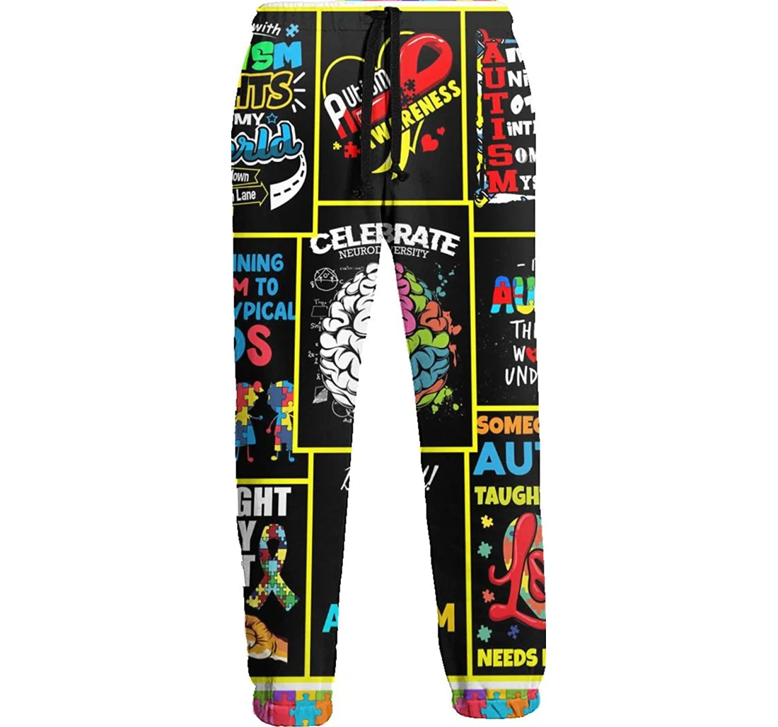 Personalized Autism Casual Pocket For Sweatpants, Joggers Pants With Drawstring For Men, Women