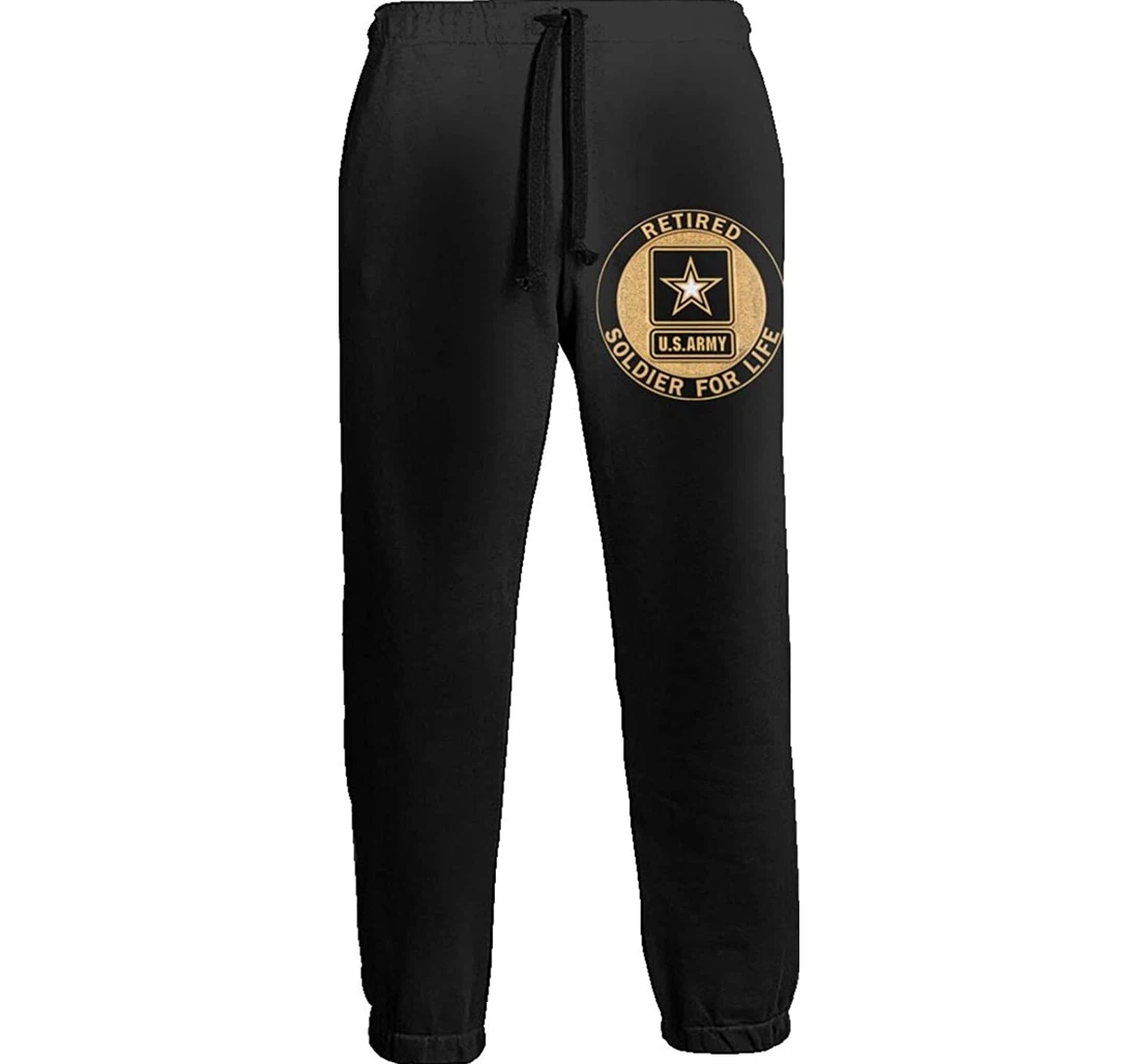 Personalized Us Army Retired Service Identification Soldier For Life Sweatpants, Joggers Pants With Drawstring For Men, Women