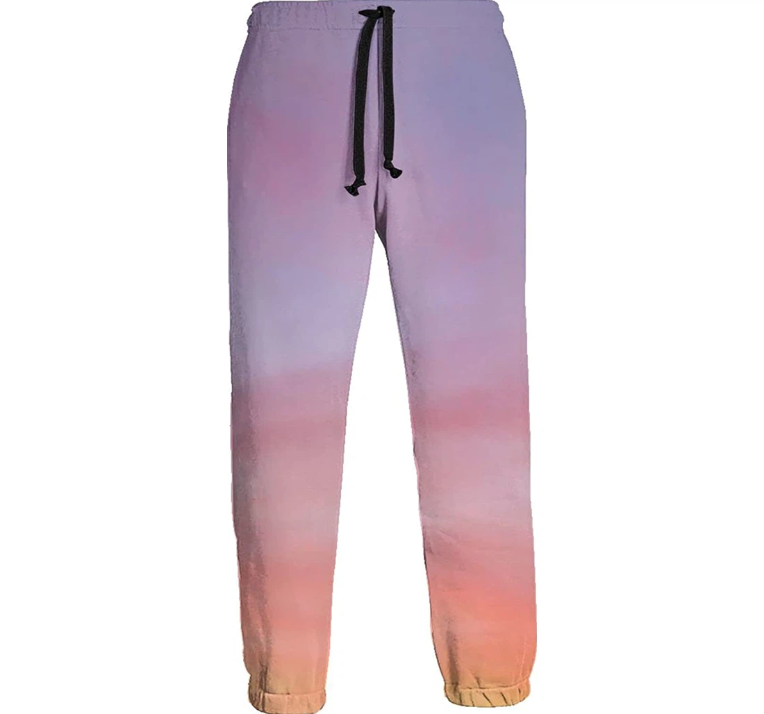 Personalized Sunset Sky Sweatpants, Joggers Pants With Drawstring For Men, Women