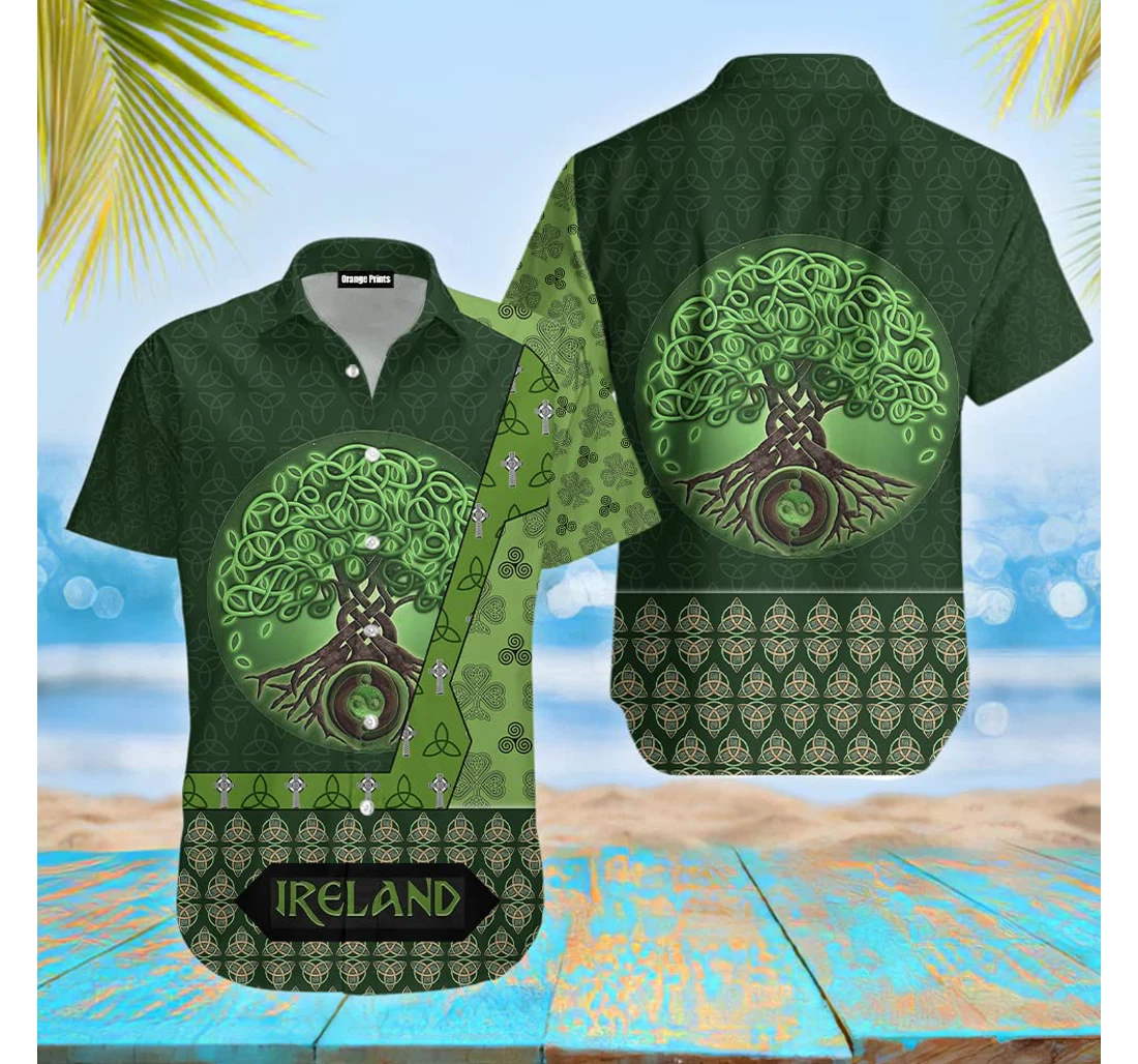 Personalized Irish St Patrick Day Hawaiian Shirt, Button Up Aloha Shirt For Men, Women