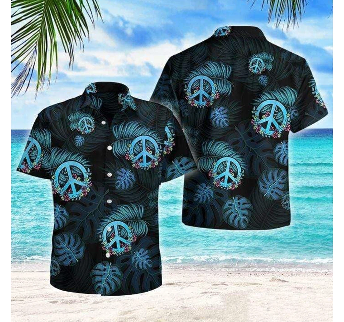 Personalized Hippie Vibe Hawaiian Shirt, Button Up Aloha Shirt For Men, Women