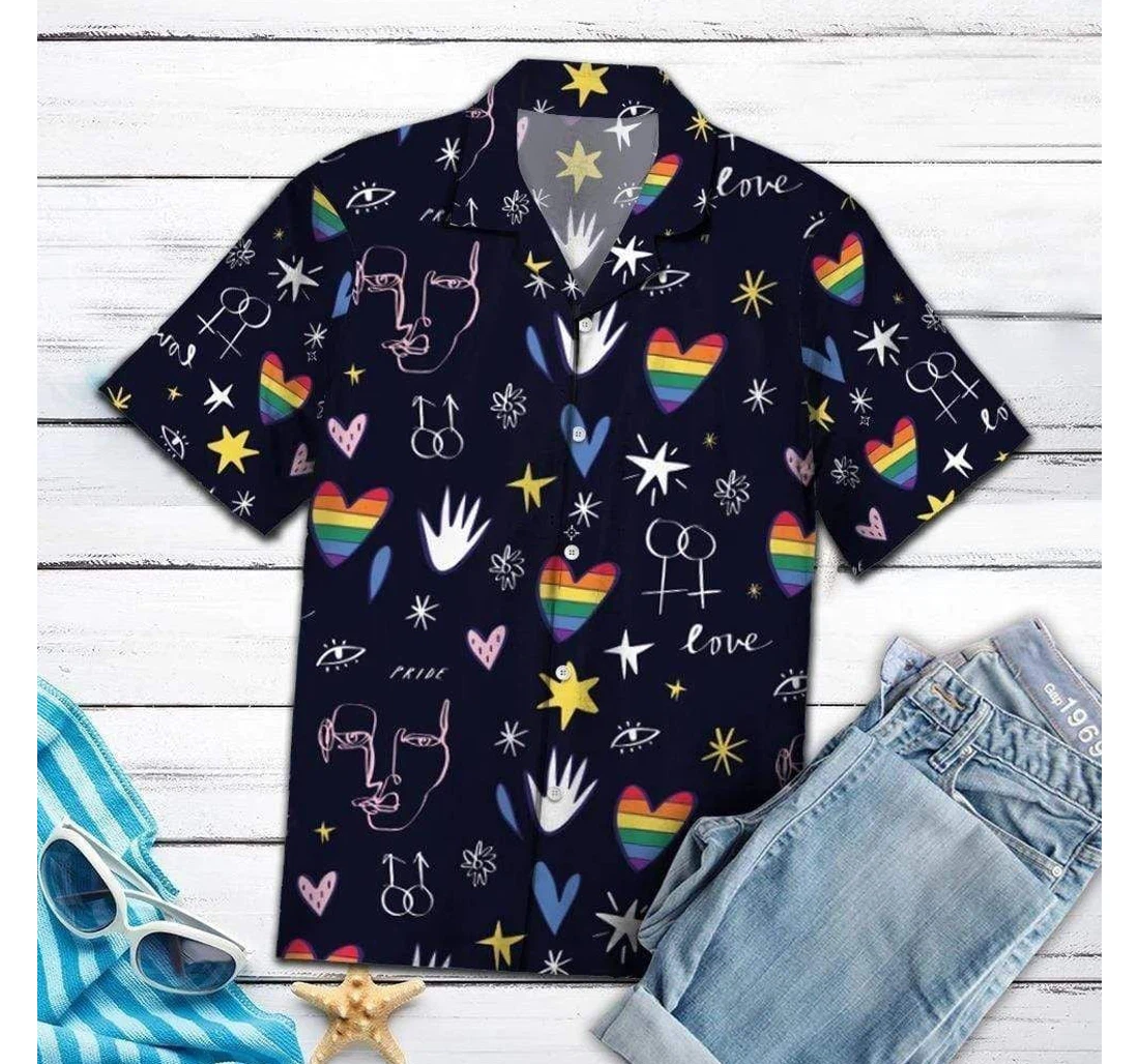 Personalized Amazing Lgbt Hawaiian Shirt, Button Up Aloha Shirt For Men, Women