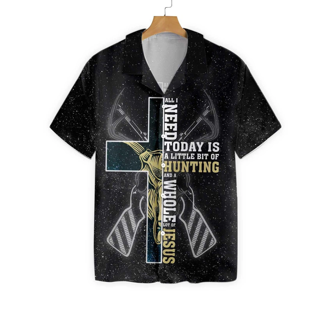Personalized All I Need Today Is A Little Bit Of Hunting V3 Hawaiian Shirt, Button Up Aloha Shirt For Men, Women