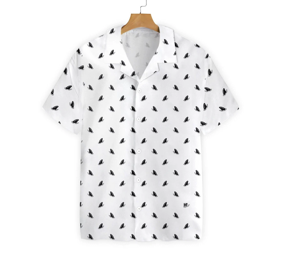 Personalized Shark Pattern Hawaiian Shirt, Button Up Aloha Shirt For Men, Women