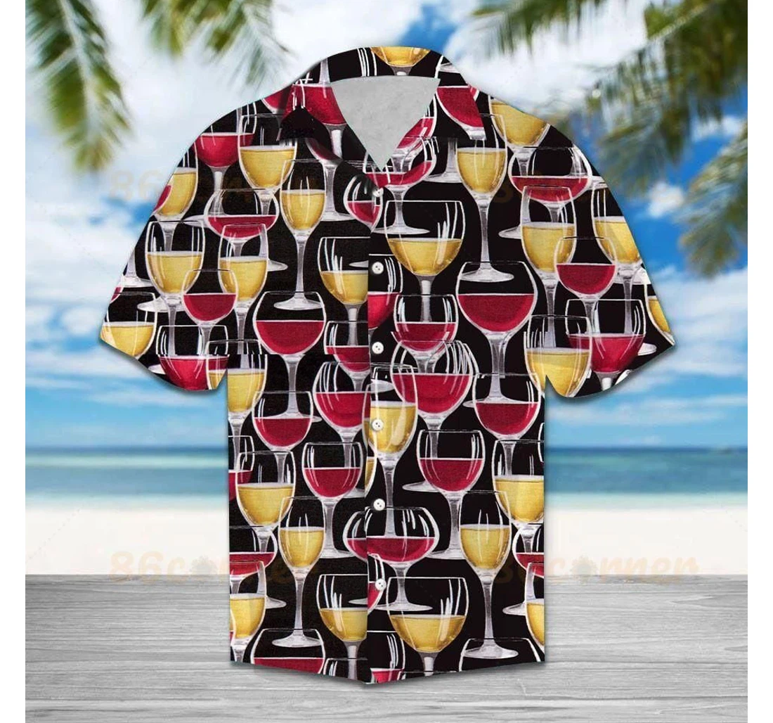 Personalized Wine Up Hawaiian Shirt, Button Up Aloha Shirt For Men, Women