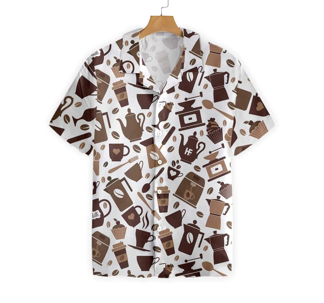 Personalized Coffee A New Day Hawaiian Shirt, Button Up Aloha Shirt For Men, Women