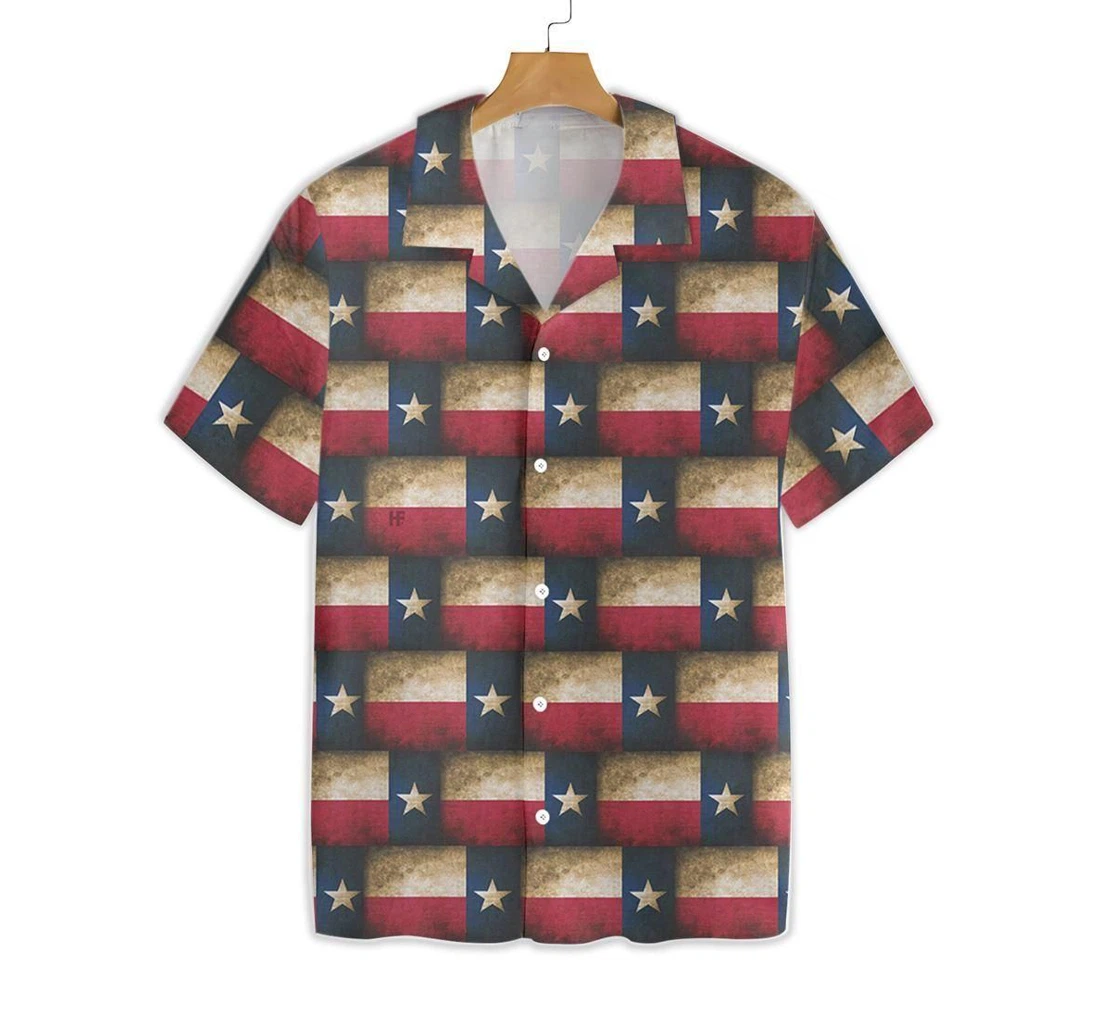 Personalized Texas Pattern Hawaiian Shirt, Button Up Aloha Shirt For Men, Women