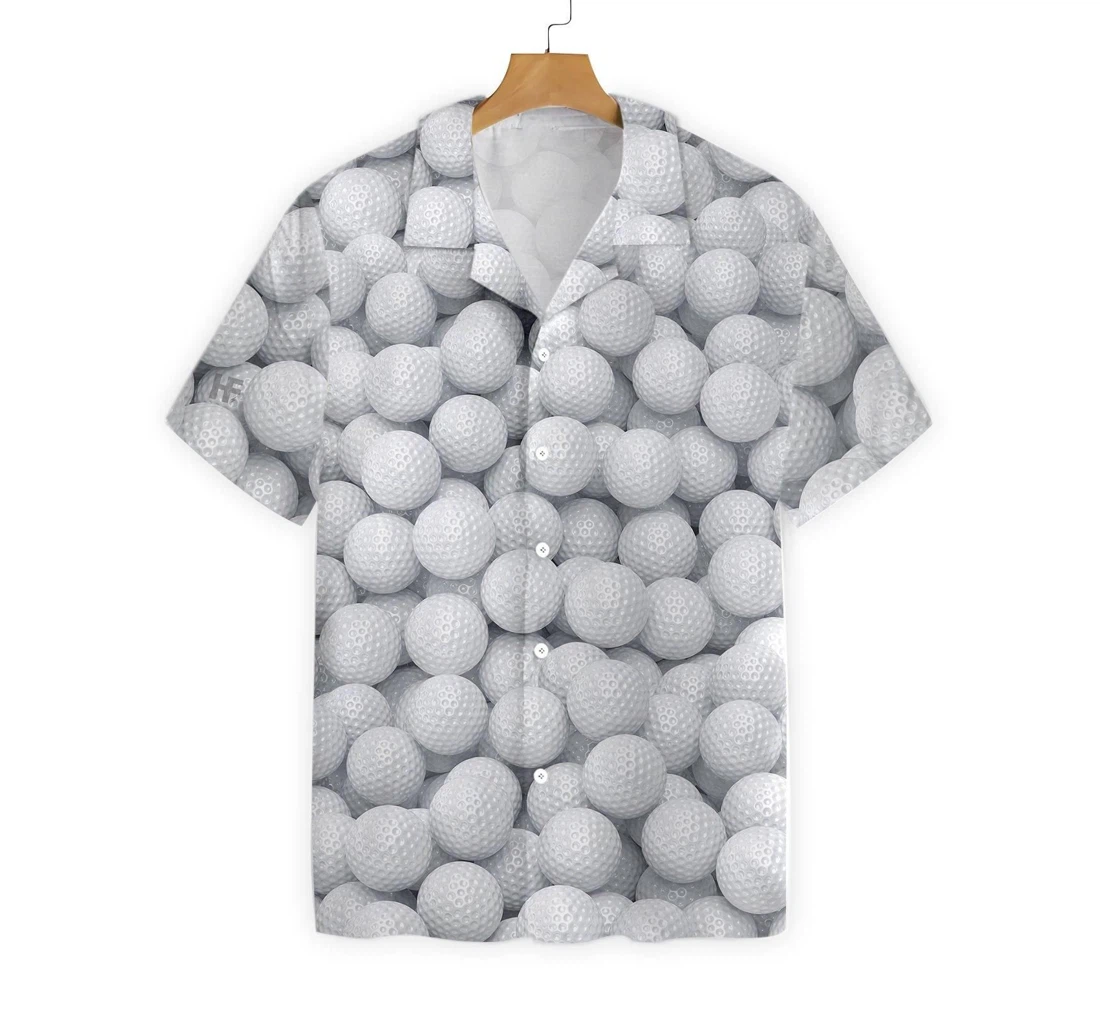 Personalized Render Golf Balls Hawaiian Shirt, Button Up Aloha Shirt For Men, Women