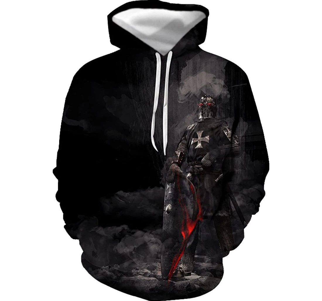 Personalized Hell Knight With Kangaroo - 3D Printed Pullover Hoodie