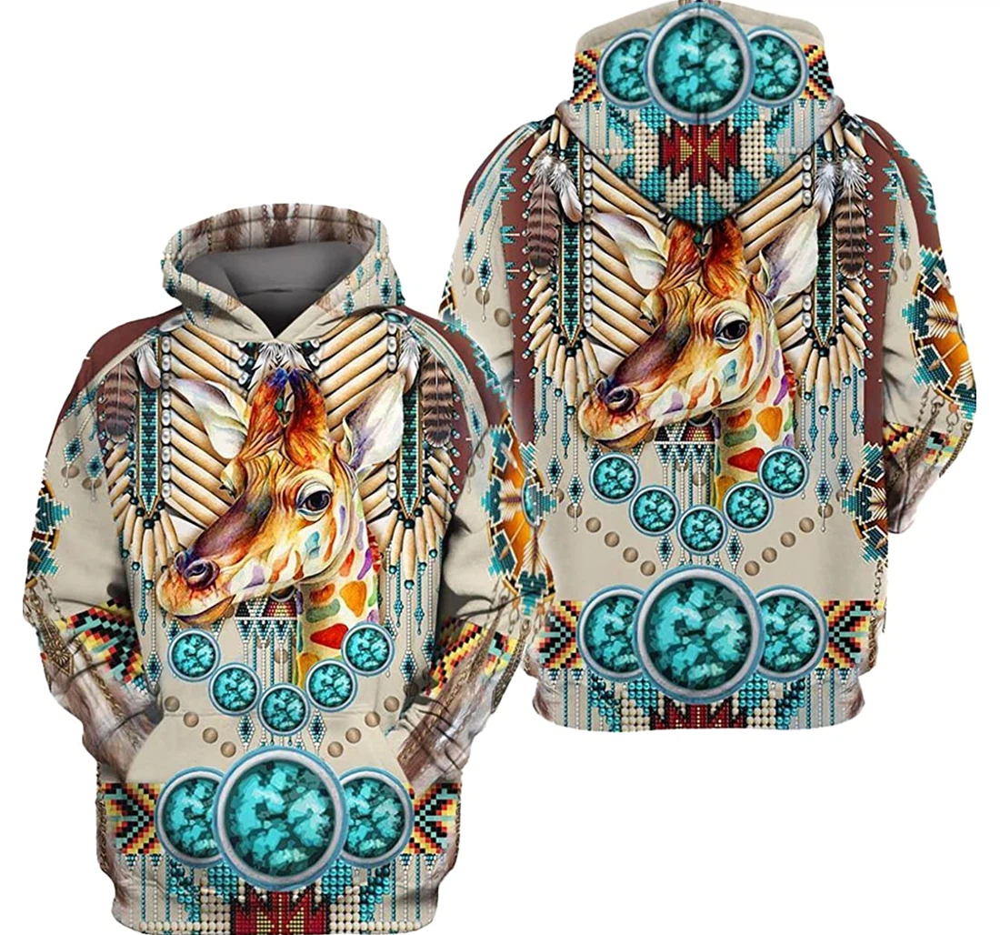 Personalized Native Animal Birthday Christmas - 3D Printed Pullover Hoodie