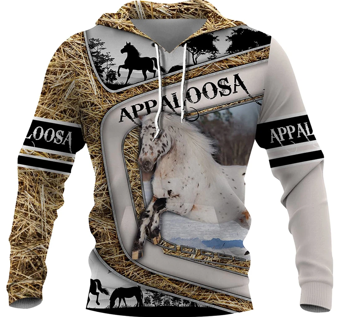 Personalized Cool Horse Birthday Christmas - 3D Printed Pullover Hoodie