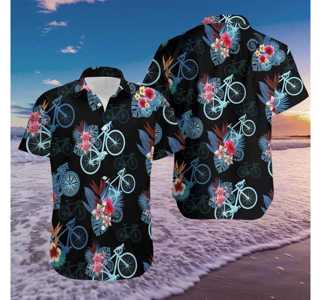 Personalized Bicycle Dh- Zides-sport Hawaiian Shirt, Button Up Aloha Shirt For Men, Women