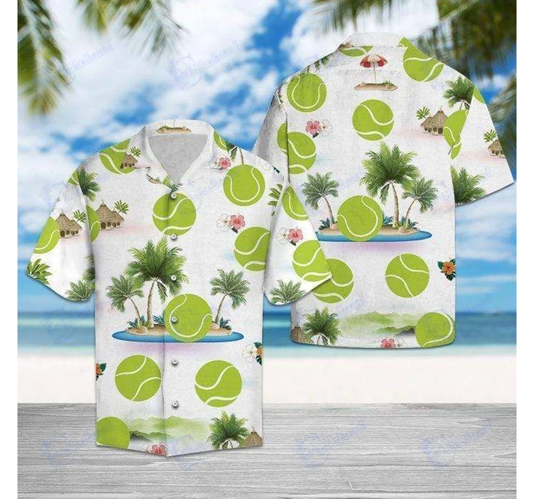 Personalized Tennis Lover Dh Hawaiian Shirt, Button Up Aloha Shirt For Men, Women