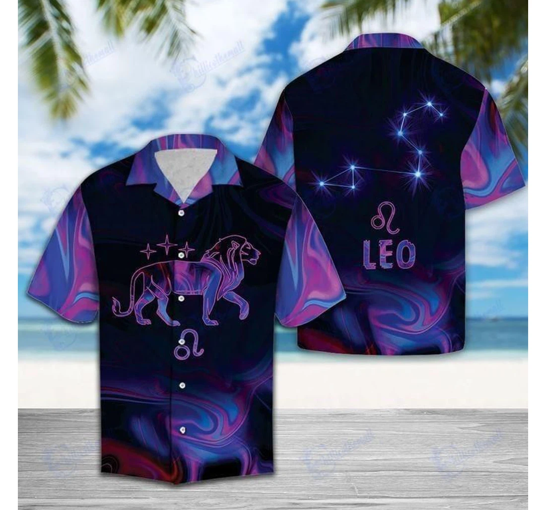 Personalized Find Amazing Leo Horoscope Zodiac Birthday Gifts Hawaiian Shirt, Button Up Aloha Shirt For Men, Women