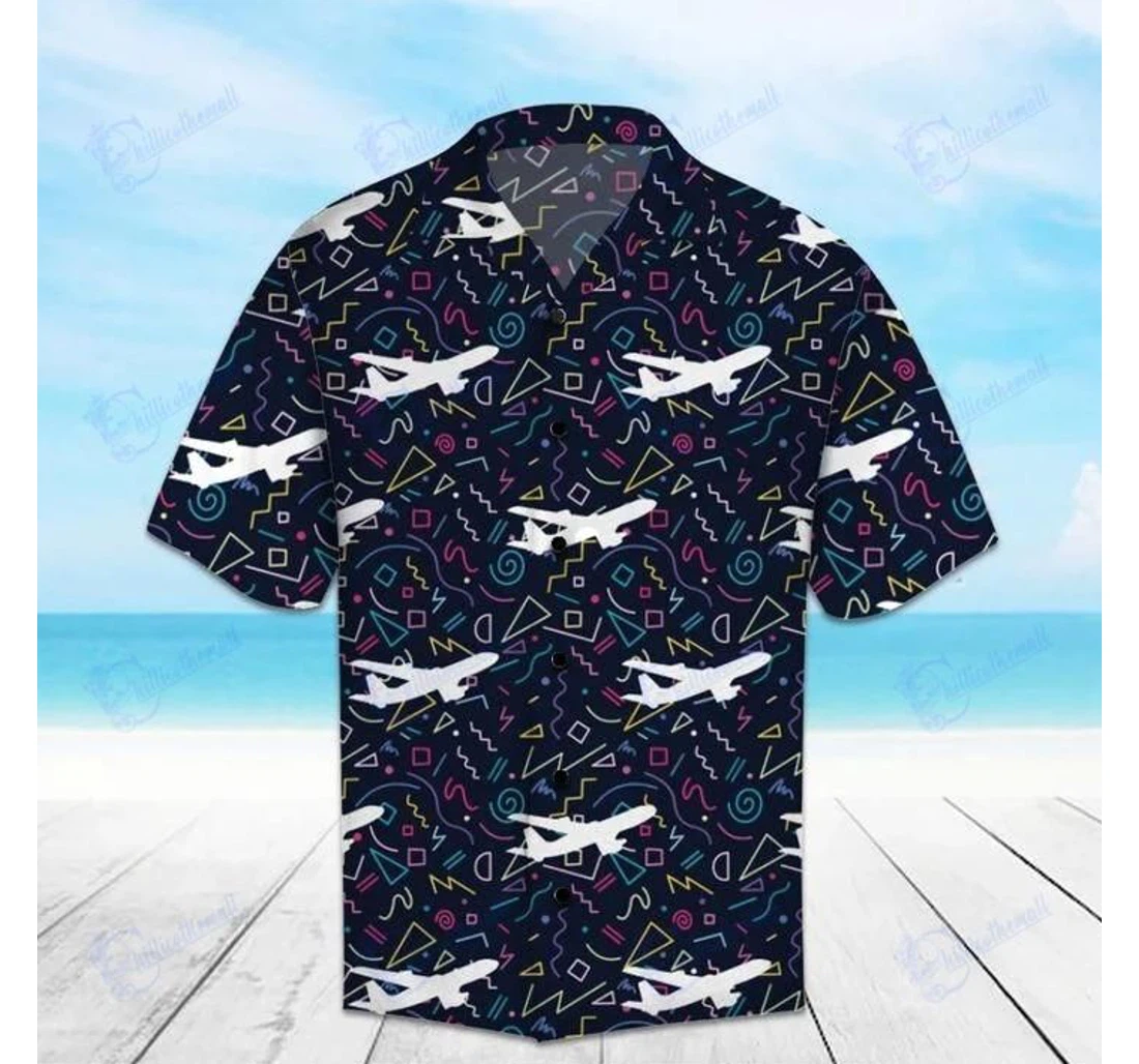 Personalized High Quality Airplane Shirt- Zides-sport Hawaiian Shirt, Button Up Aloha Shirt For Men, Women