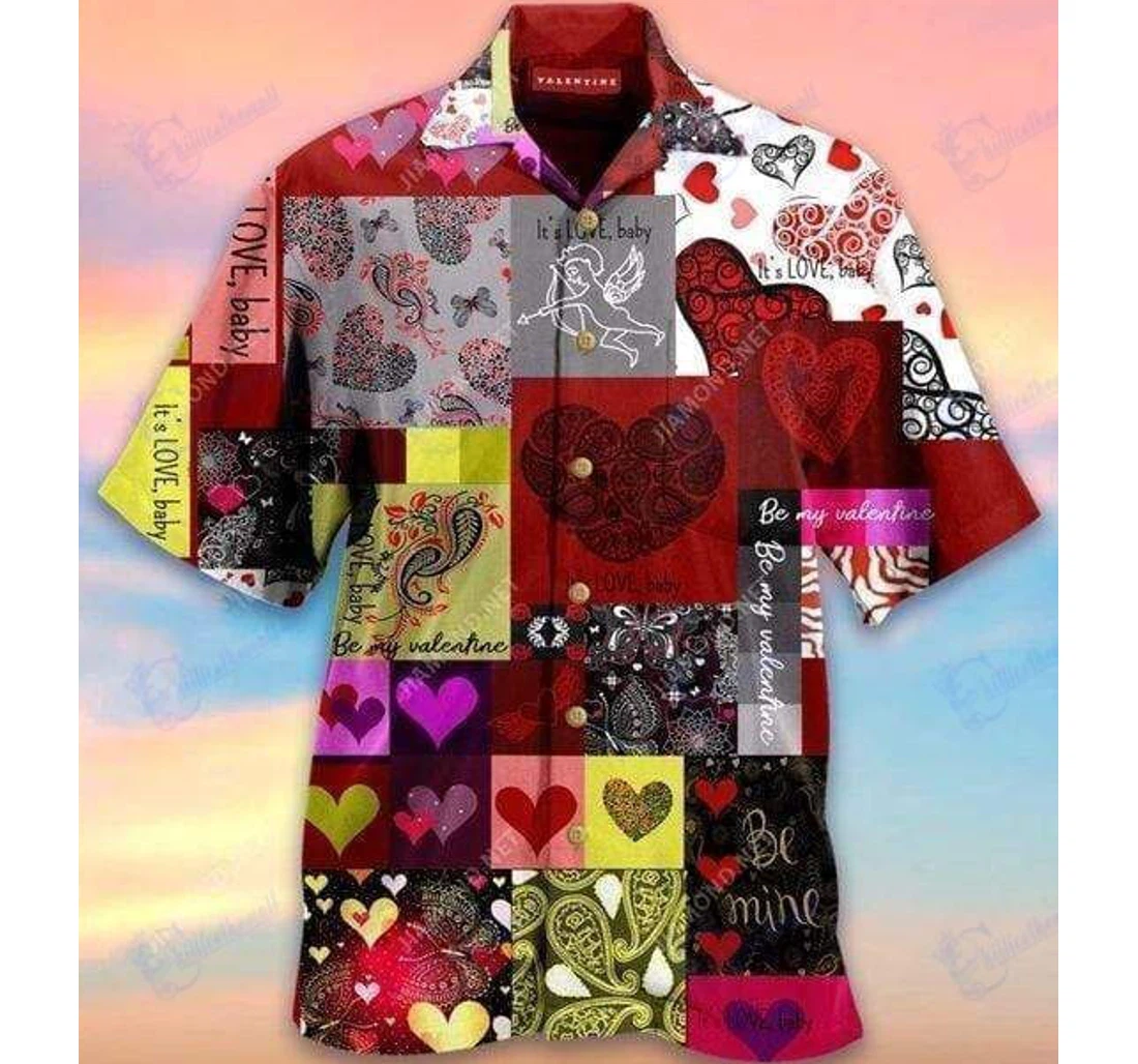 Personalized This Awesome Beautiful Heart Hawaiian Shirt, Button Up Aloha Shirt For Men, Women