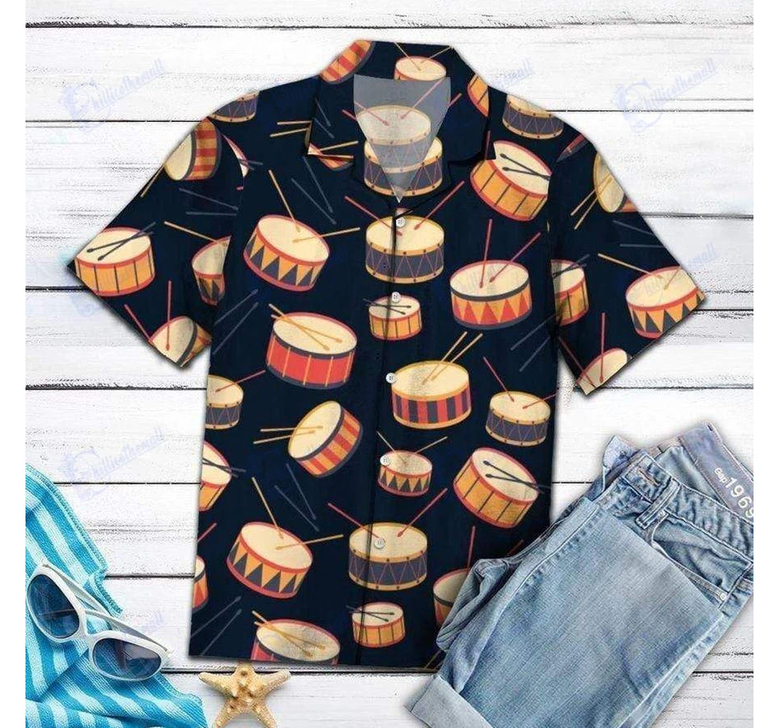 Personalized Amazing Drum Hawaiian Shirt, Button Up Aloha Shirt For Men, Women