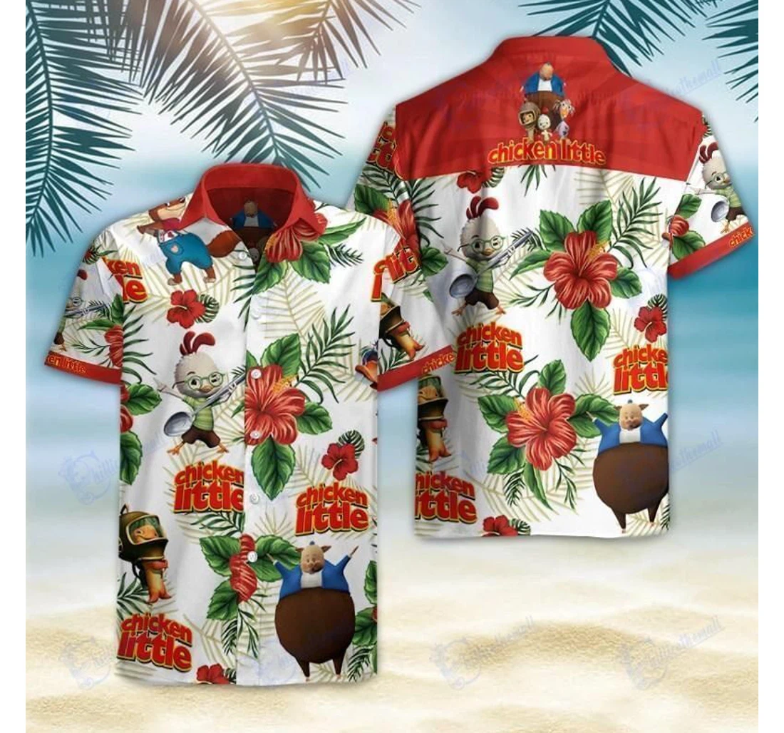 Personalized Chicken Little Shirt- Zides-sport Hawaiian Shirt, Button Up Aloha Shirt For Men, Women