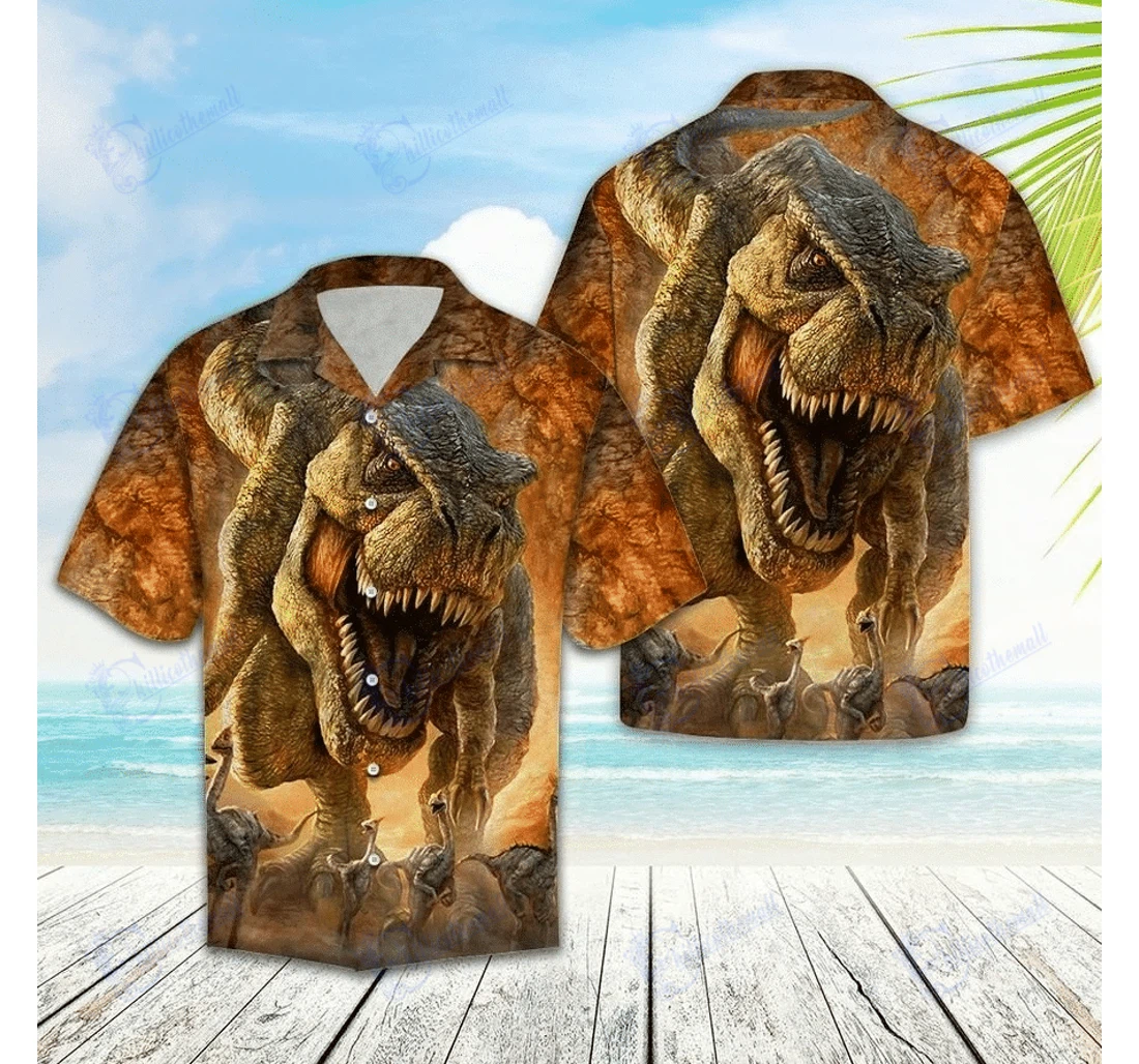 Personalized From Unique Beautiful Dinosaurs-zides Sport Hawaiian Shirt, Button Up Aloha Shirt For Men, Women