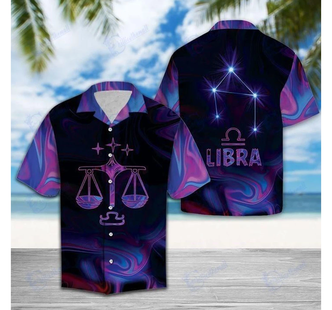 Personalized Find Amazing Libra Horoscope Zodiac Birthday Gifts Hawaiian Shirt, Button Up Aloha Shirt For Men, Women