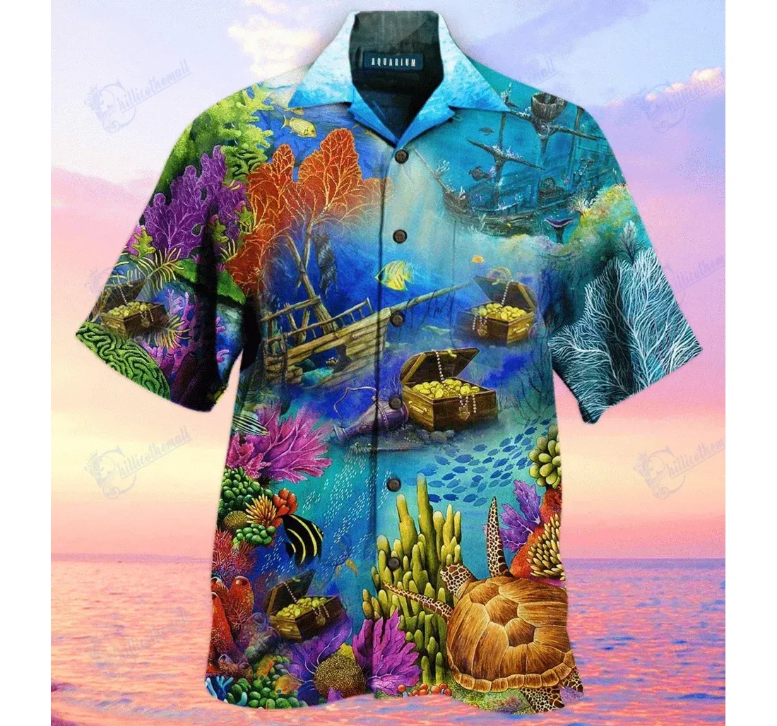 Personalized This Awesome Amazing Turtle Hawaiian Shirt, Button Up Aloha Shirt For Men, Women