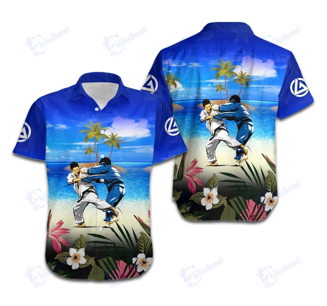 Personalized Jiu Jitsu On The Bjj Lovers Hawaiian Shirt, Button Up Aloha Shirt For Men, Women