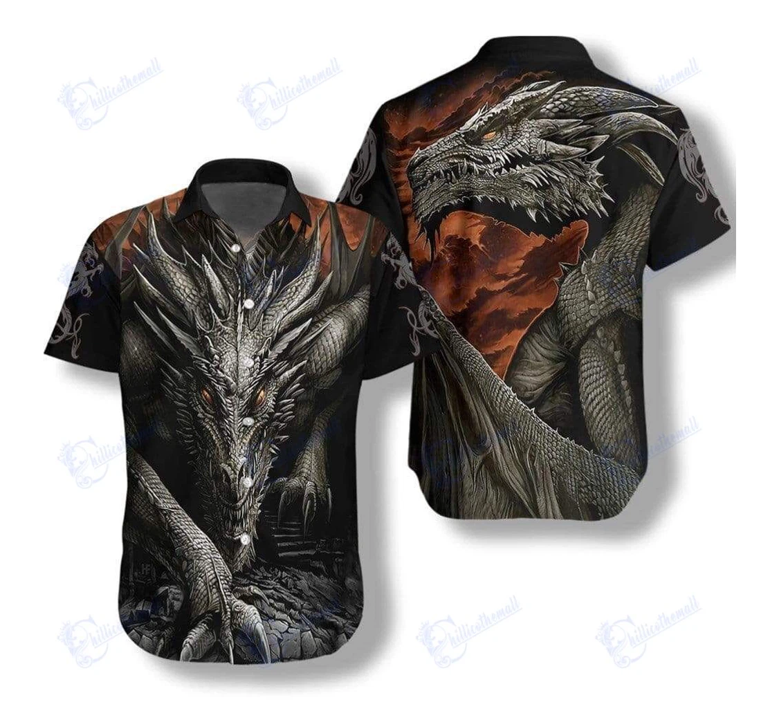 Personalized Discover Cool Tattoo Dragon Hawaiian Shirt, Button Up Aloha Shirt For Men, Women