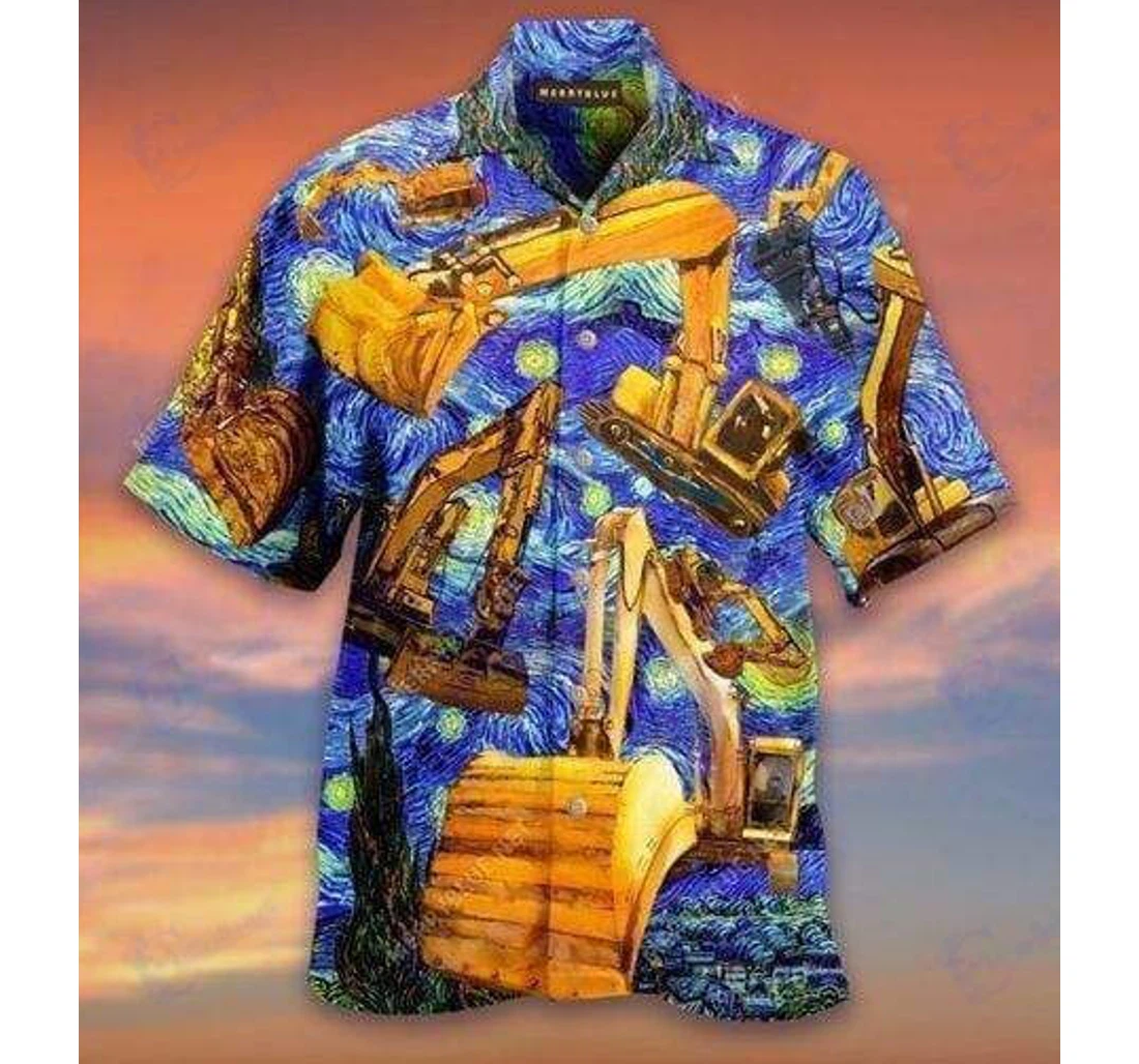 Personalized High Quality See You Later Excavator-zides Sport Hawaiian Shirt, Button Up Aloha Shirt For Men, Women