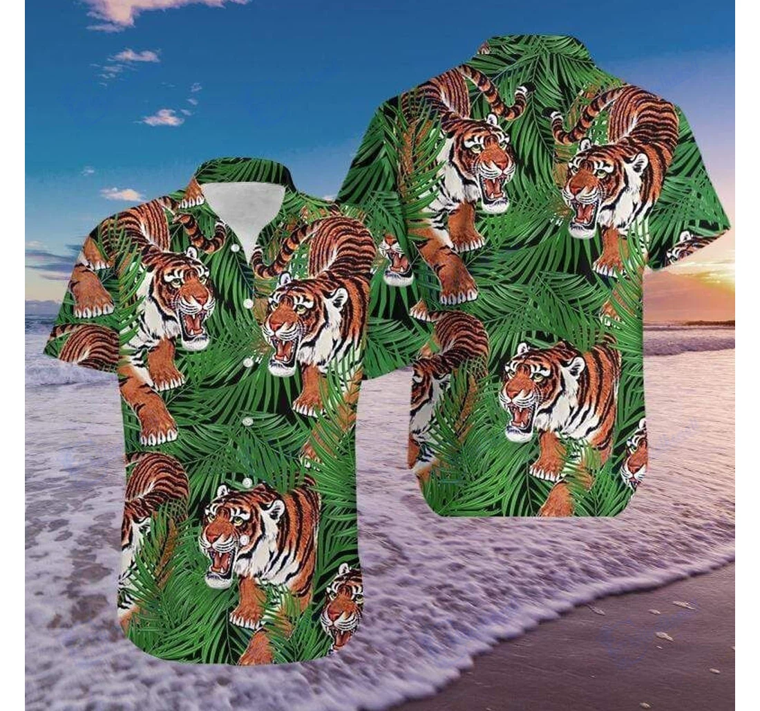 Personalized Tiger Shirts- Zides-sport Hawaiian Shirt, Button Up Aloha Shirt For Men, Women