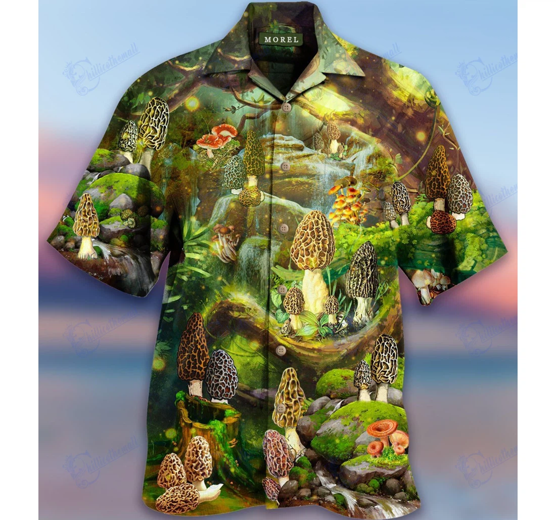 Personalized Mushroom Magic Green Shirts- Zides-sport Hawaiian Shirt, Button Up Aloha Shirt For Men, Women