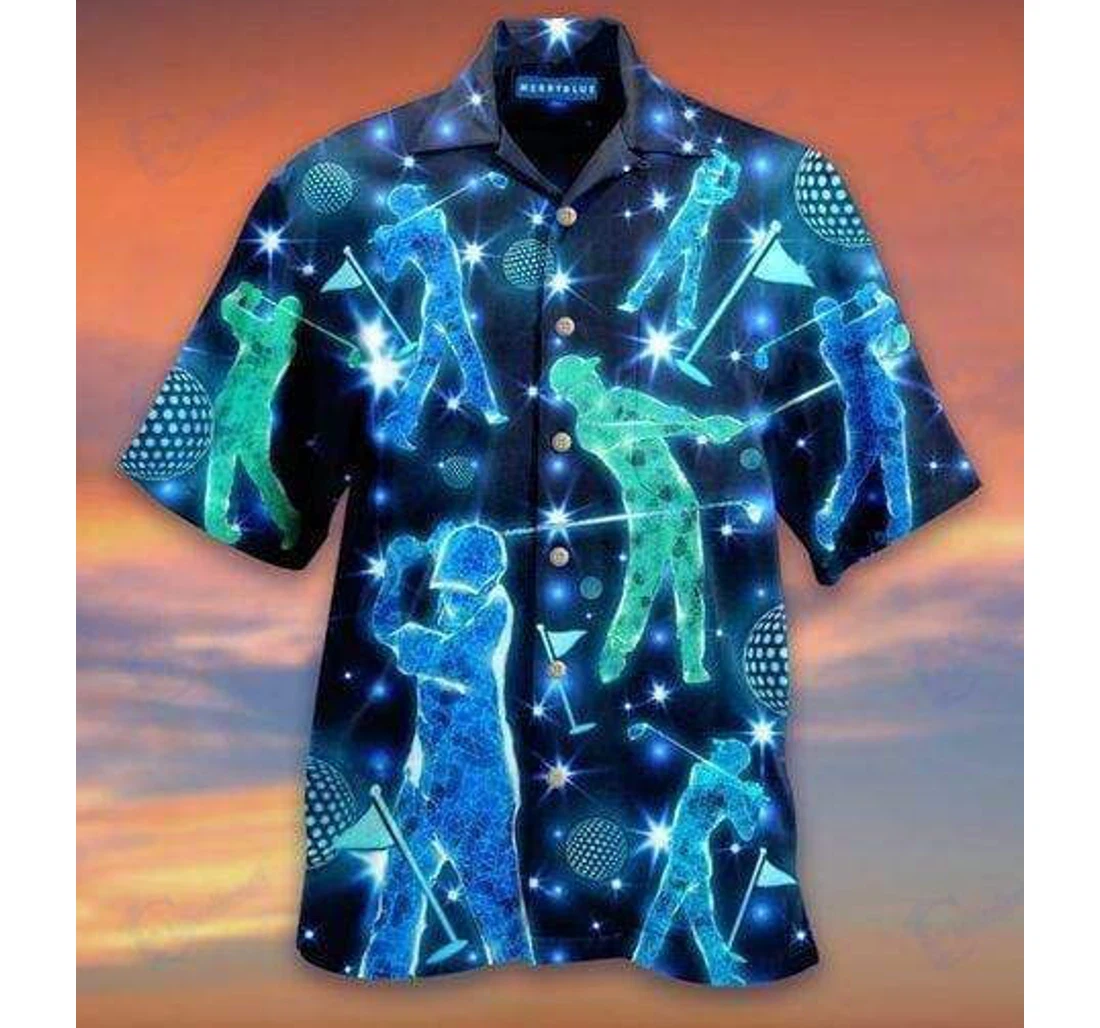 Personalized I Hit Golf Balls Hawaiian Shirt, Button Up Aloha Shirt For Men, Women