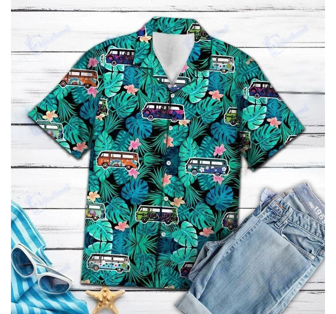 Personalized Zides-sport Caravan Camping Hawaiian Shirt, Button Up Aloha Shirt For Men, Women