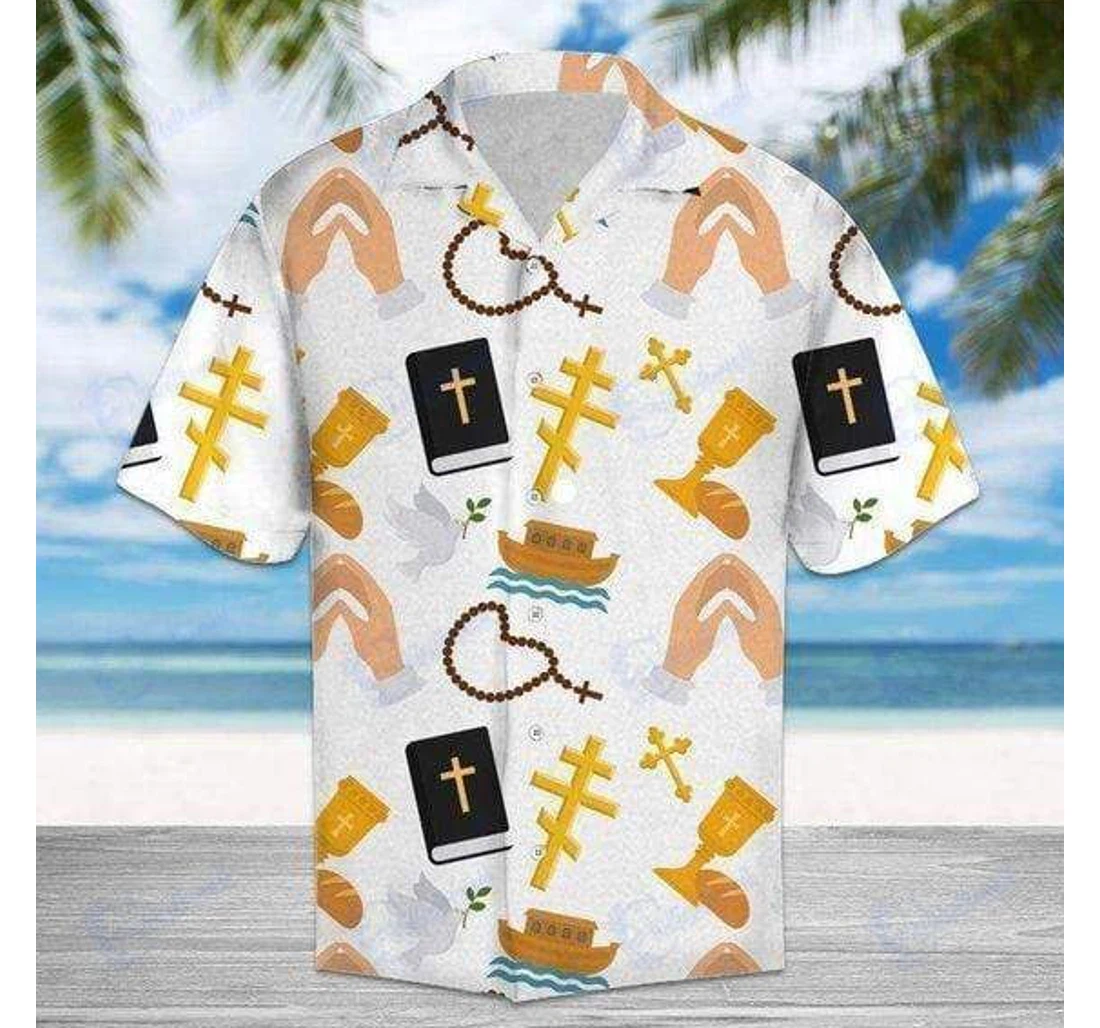 Personalized Christians Love Jesus Pray Peace Dh-zides Sport Hawaiian Shirt, Button Up Aloha Shirt For Men, Women
